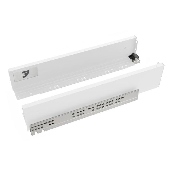 Slim T-box 4D комплект ящика 400мм, белый, h94мм, откр. от нажатия, для ДСП 16мм