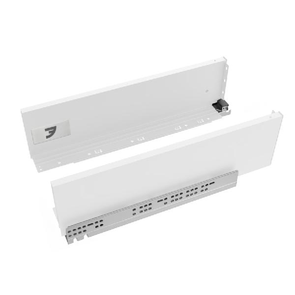 Slim T-box 4D комплект ящика 400мм, белый, боковины h132мм, направляющие плавного закрывания, для ДСП 16мм¶